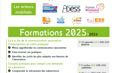 Formations pour les bénévoles 2025-2026